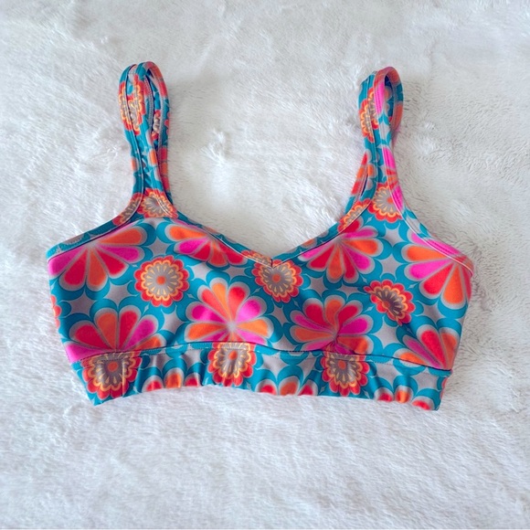 Beyond Yoga Colorful Floral Sports Bra,S - Picture 2 of 7